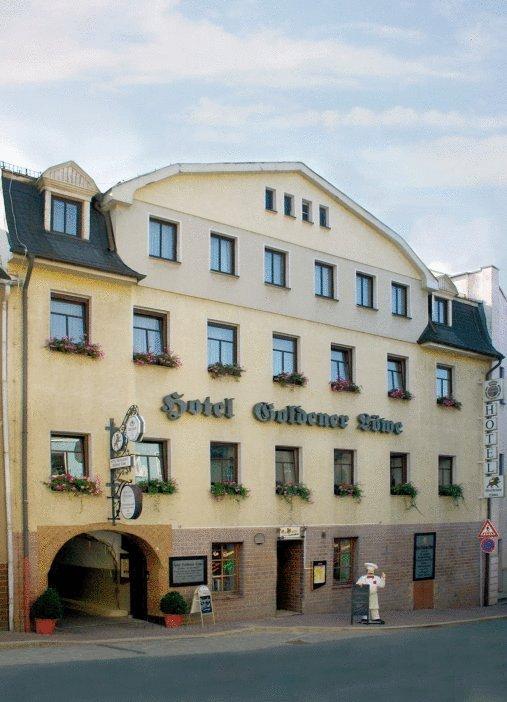 Hotel Goldener Loewe Цойленрода Экстерьер фото