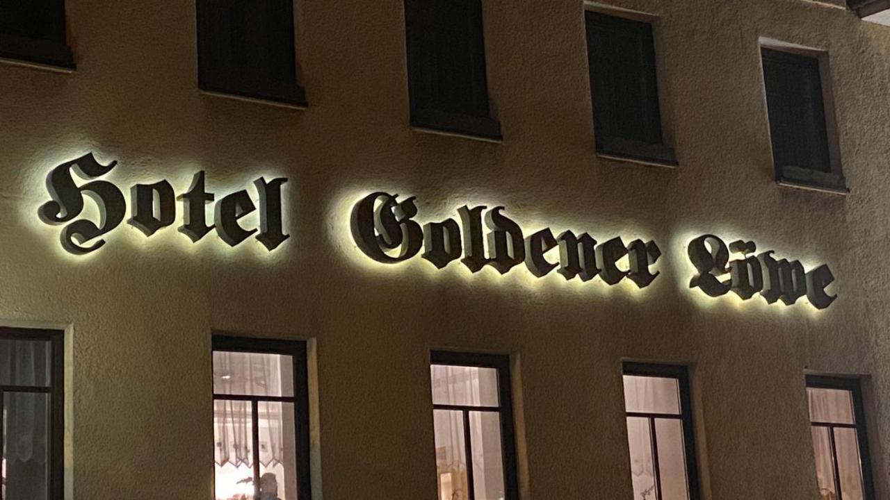 Hotel Goldener Loewe Цойленрода Экстерьер фото